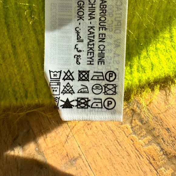 NWT Zara Oversized Turtleneck Sweater Green - Picture 9 of 10